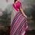 Printed ajrakh satin crepe saree – traditional art with a modern touch