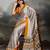 Printed ajrakh satin crepe saree – traditional art with a modern touch