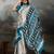 Printed ajrakh satin crepe saree – traditional art with a modern touch