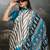Printed ajrakh satin crepe saree – traditional art with a modern touch