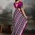 Printed ajrakh satin crepe saree – traditional art with a modern touch