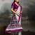 Printed ajrakh satin crepe saree – traditional art with a modern touch