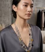 Multicolor stone necklaces