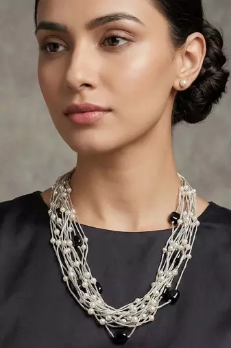 Black stone necklaces