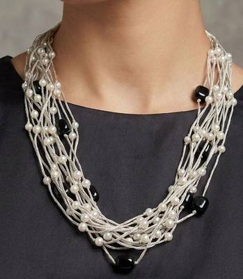 Black stone necklaces 2
