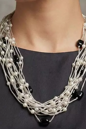 Black stone necklaces