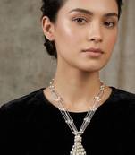 White pearl necklaces