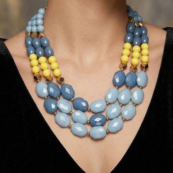 Blue stone necklaces 2