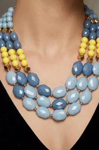 Blue stone necklaces