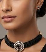 Black beaded necklaces