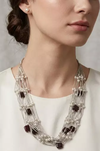 Black stone necklaces