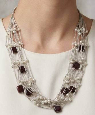 Black stone necklaces 2