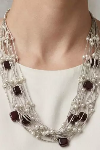 Black stone necklaces