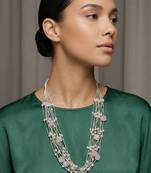 Off white stone necklaces