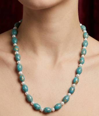Blue stone necklaces 2