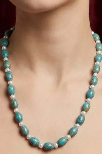 Blue stone necklaces