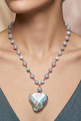 Blue stone necklaces 2