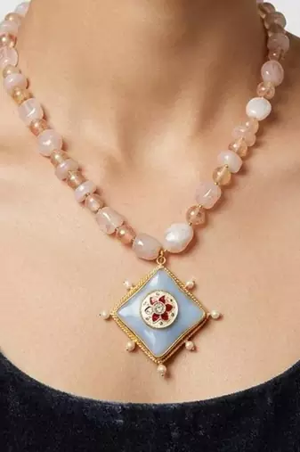 Multicolor stone necklaces
