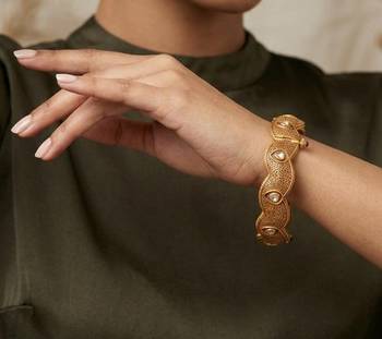 Golden gold plated bangle 2
