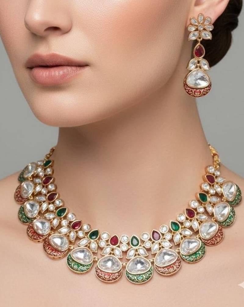 Multicolor pearl necklaces