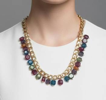 Multicolor stone necklaces 2