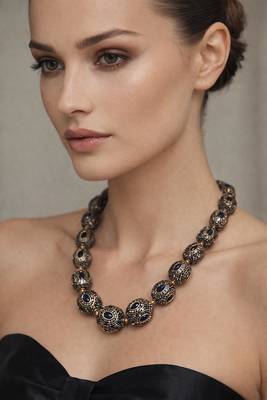Black pearl necklaces 1