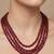 Maroon beaded necklaces