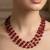 Maroon beaded necklaces