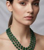 Green pearl necklaces