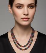 Multicolor stone necklaces