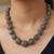 Grey pearl necklaces