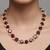 Maroon stone necklaces