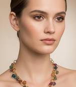 Multicolor pearl necklaces