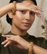 Golden gold plated bangle