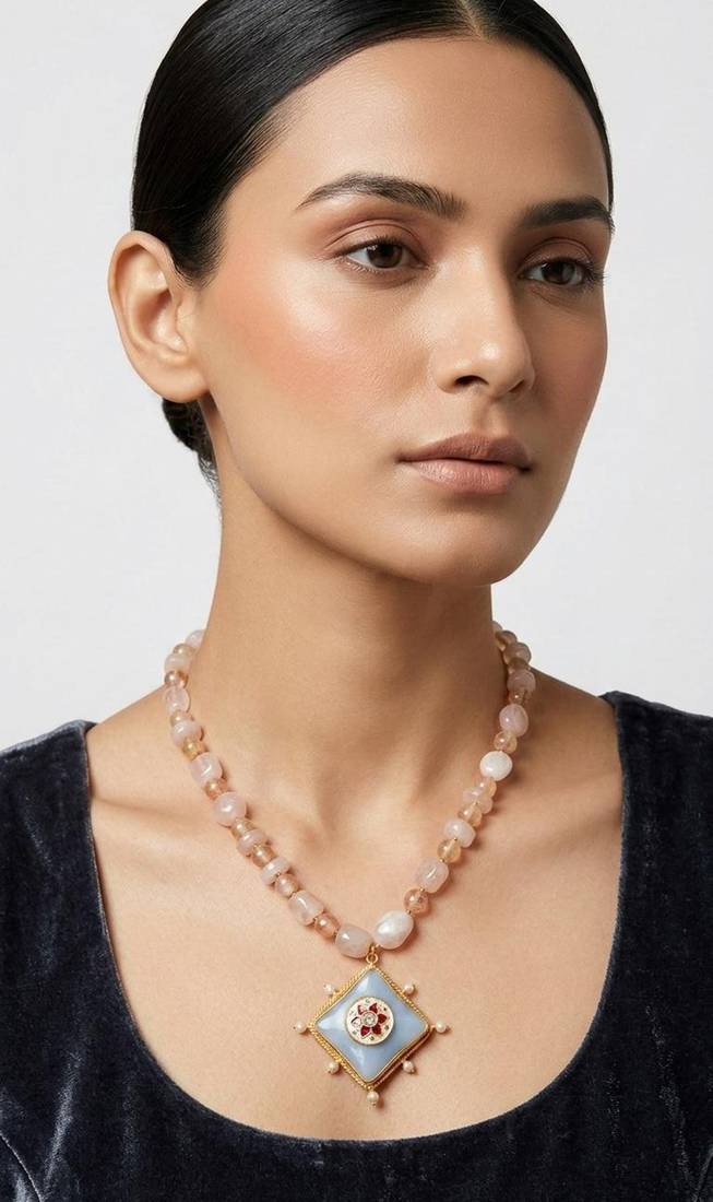 Multicolor stone necklaces