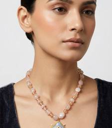Multicolor stone necklaces