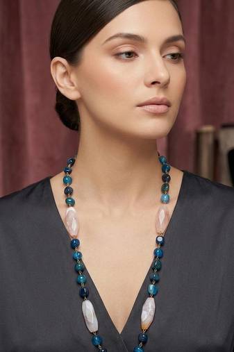 Blue stone necklaces