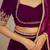 Purple Velvet Embroidery Sequence Work Lehenga Choli Blouse with Dupatta For Women