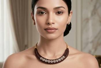 Brown plain necklaces 1