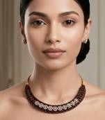 Brown plain necklaces