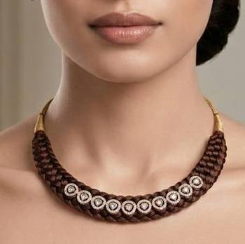 Brown plain necklaces 2