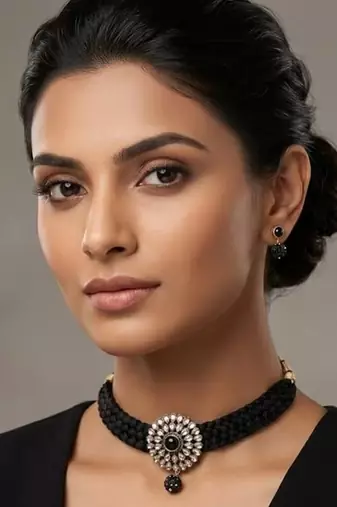 Black beaded necklaces