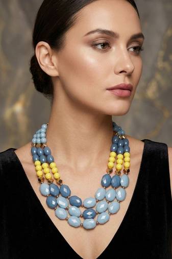 Blue stone necklaces