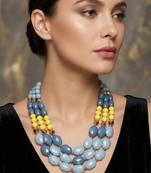 Blue stone necklaces
