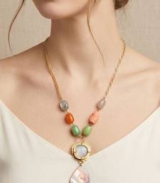 Multicolor stone necklaces