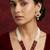 Maroon studded necklaces