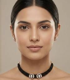 Black beaded necklaces