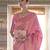 Pink Jaquard Silk Woven Zari Work Traditional Saree With Unstitch Blouse Piece