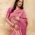 Pink Jaquard Silk Woven Zari Work Traditional Saree With Unstitch Blouse Piece