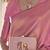 Pink Jaquard Silk Woven Zari Work Traditional Saree With Unstitch Blouse Piece